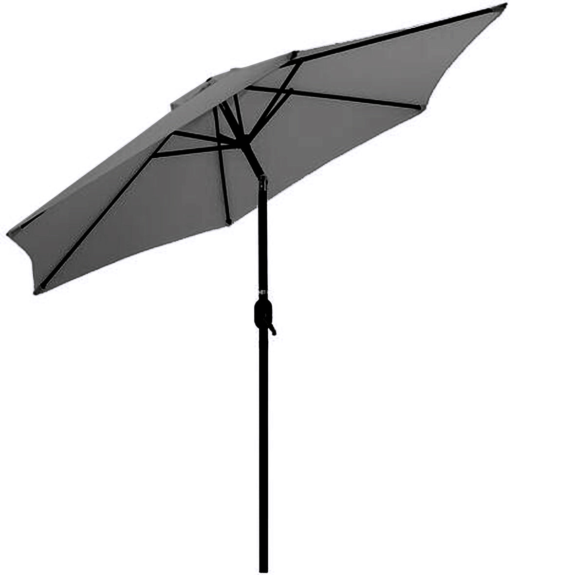 GREY PARASOL WITH CRANK AND TILT - OUTDOOR FURNITURE
